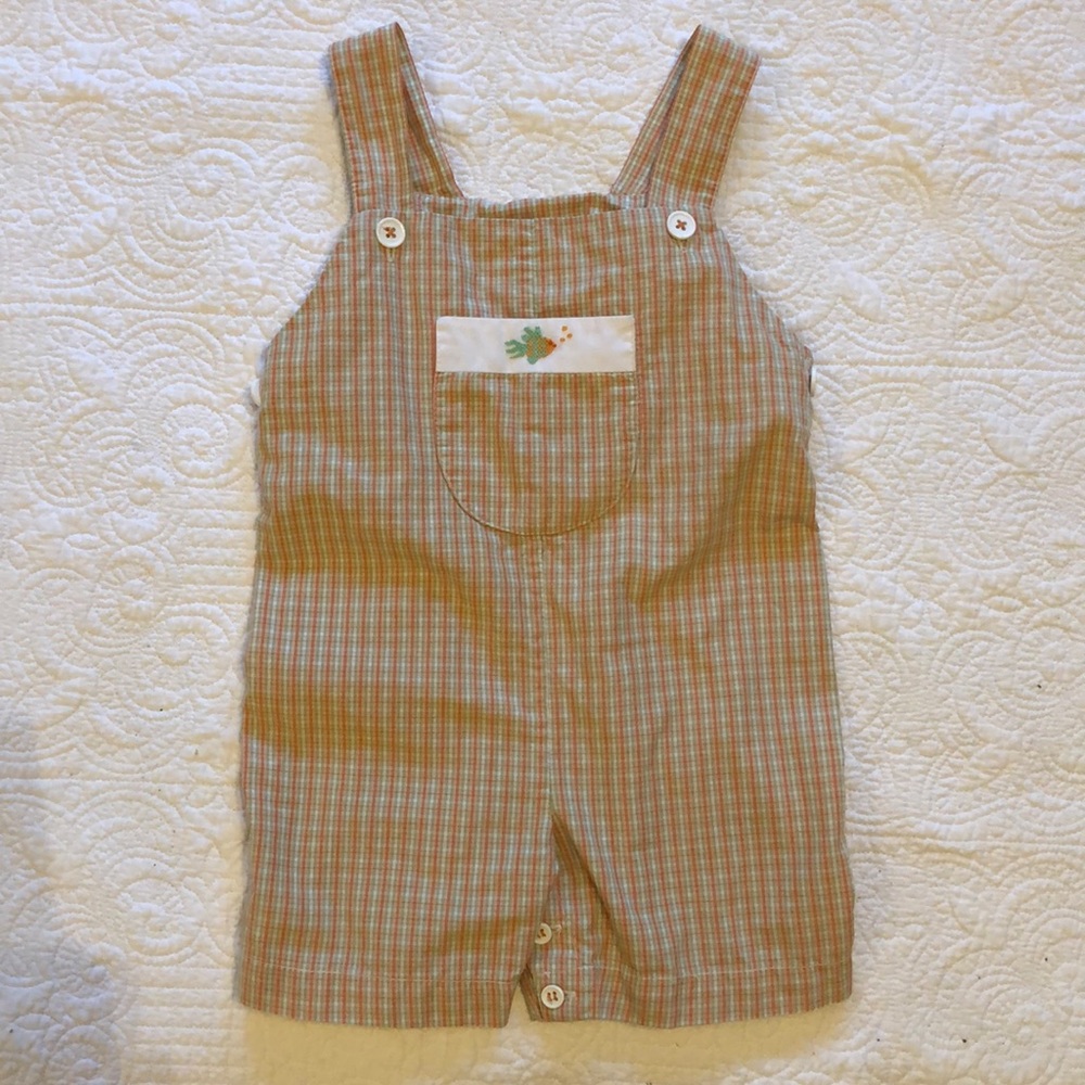 Strasburg romper with embroidered fish Jon-Jon